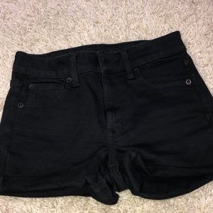 Black Jean Shorts